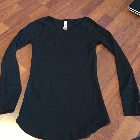 No Boundaries Tops - Black Thermal Tee