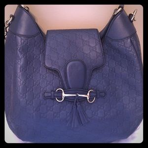 Gucci Emily Leather Hobo Bag 100% Authentic
