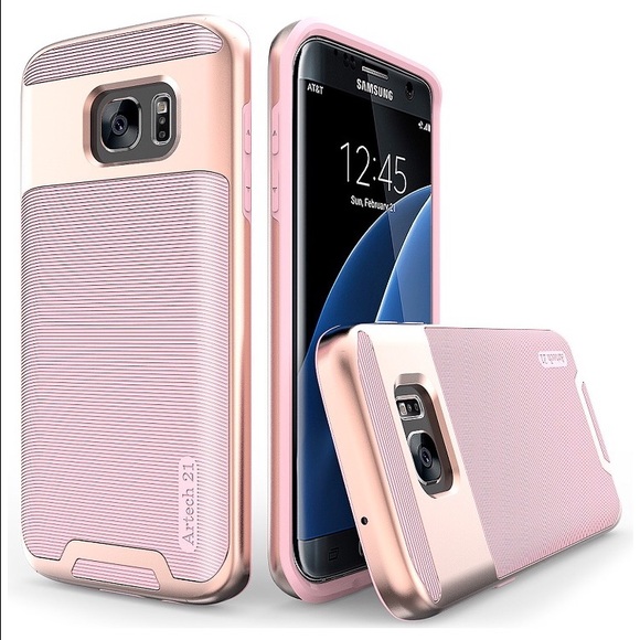 Samsung s7 edge case- pink /rose gold
