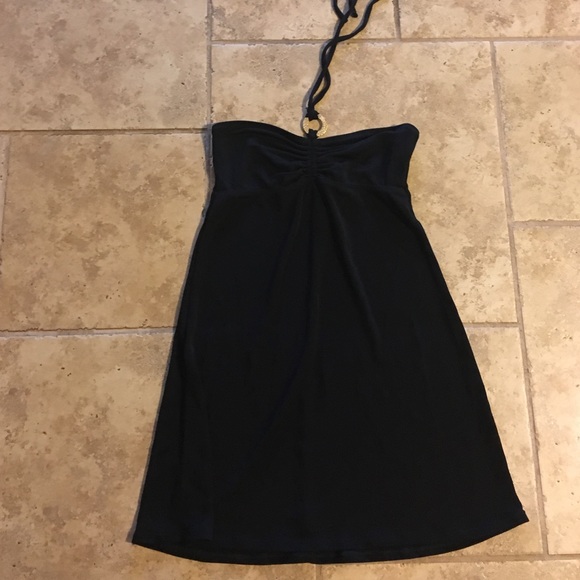 Black bathing suit coverup