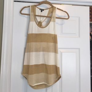 Cream and gold tank