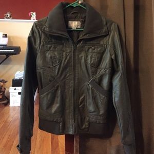Faux leather jacket