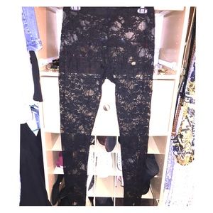 Floral Lace Sheer Leggings
