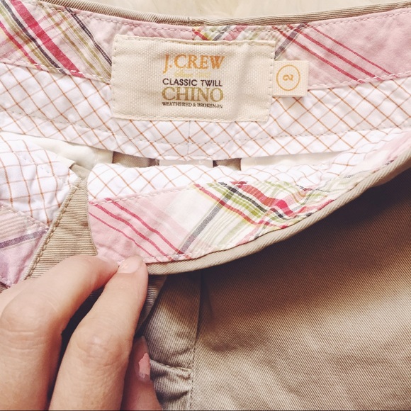 J. Crew Classic Chino Khaki Shorts - Picture 3 of 5