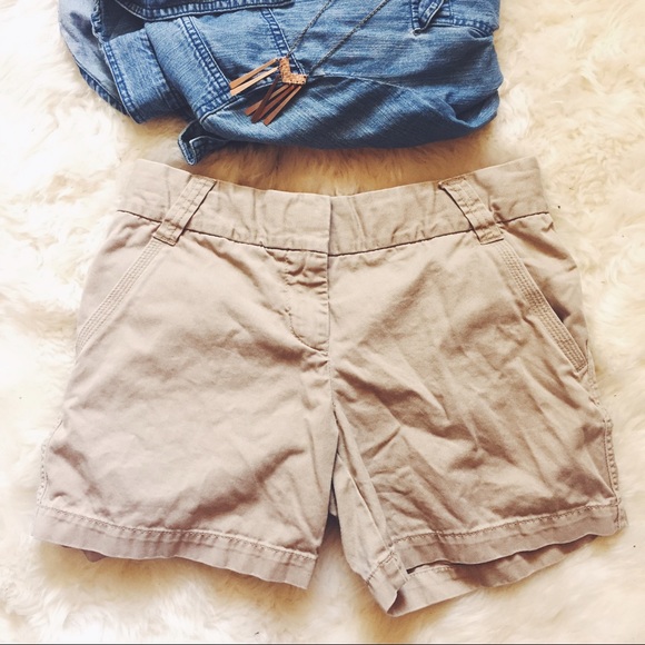 J. Crew Classic Chino Khaki Shorts - Picture 2 of 5