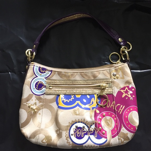 Coach Poppy Gold Bag