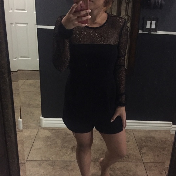 SOLD! Black lace romper