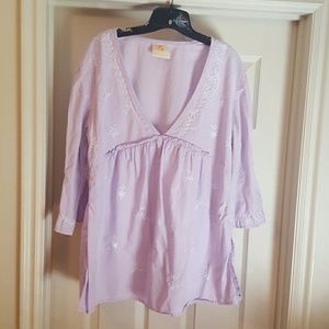 Beautiful cotton, lavender tunic