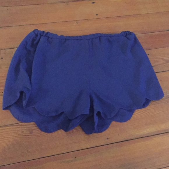 scalloped shorts