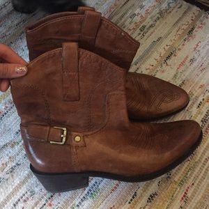 Franco Sarto cowboy soft leather boots WACO