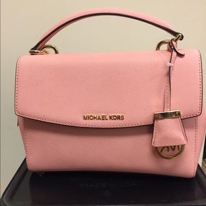 Ava medium saffiano satchel