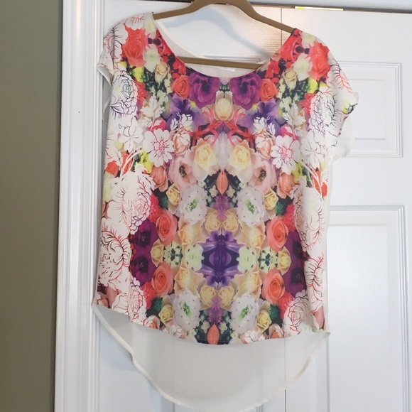 Lush brand floral blouse