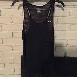 Nike cool breeze black razorback tank