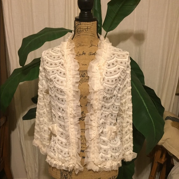 RYU scalloped lace cardigan