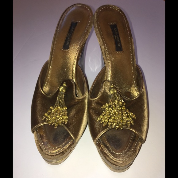 Louis Vuitton Tortoise Shell wedges