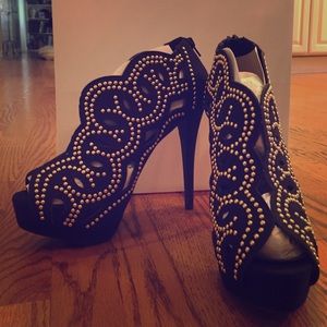 Black Studded Booties