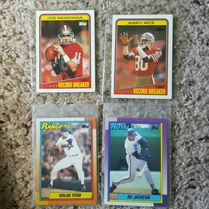 2 Baseball and 2 Football