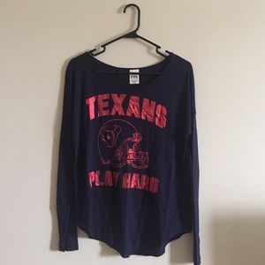Texans light long sleeve