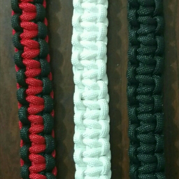 3 Handmade Paracord Bracelets