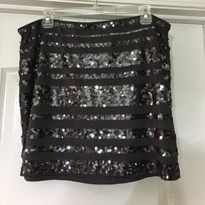 Express sequin skirt