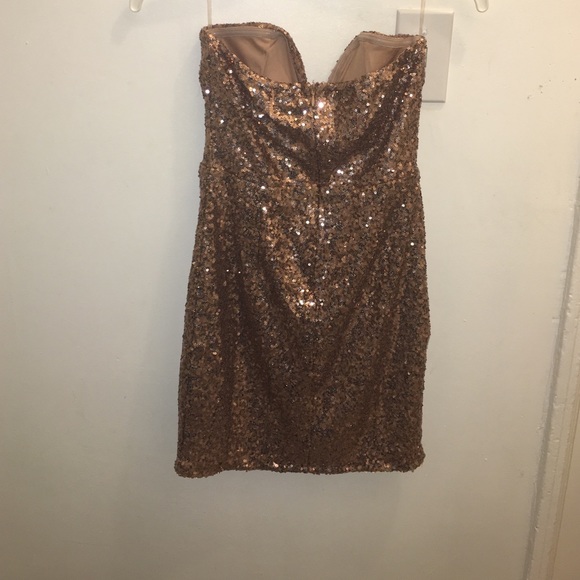 Champane gold sequin dress windsor - Picture 3 of 4