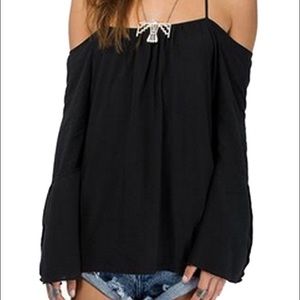 Sheer Top / Open Back / Off Shoulders Loose 😎 NWT