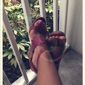 Like New Cole Haan Pelham Wedge Sandals