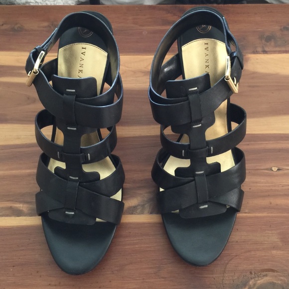 Black strappy 3" heels... Never Worn...