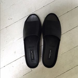 Derek Lam Zelda black leather slides 7