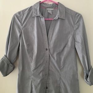 Grey Button Down