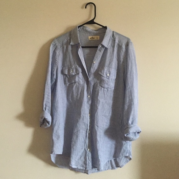 ON HOLD | Light striped button down