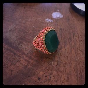 Kenneth Jay Lane Pendant Studded Ring