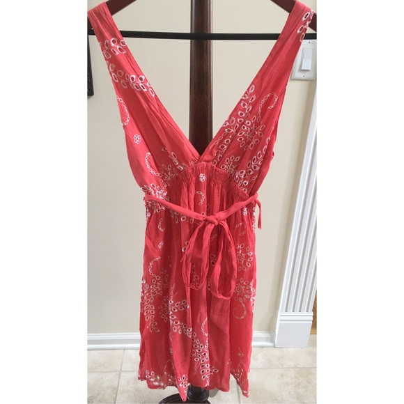 3/$15💥 Forever 21: coral sun dress - Picture 3 of 4