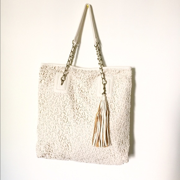 SOLD-Icing Boho Crochet Lace Tote Bag-SOLD