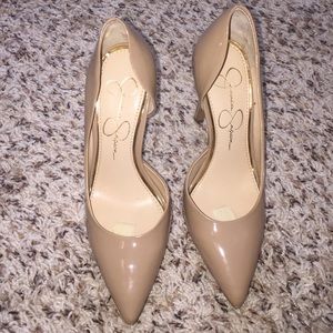 Beige pumps