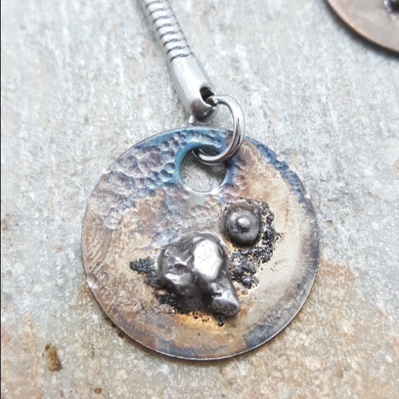 Men's keychain with meteorite - Picture 1 of 4