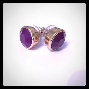 Kate Spade Purple & Gold Studs