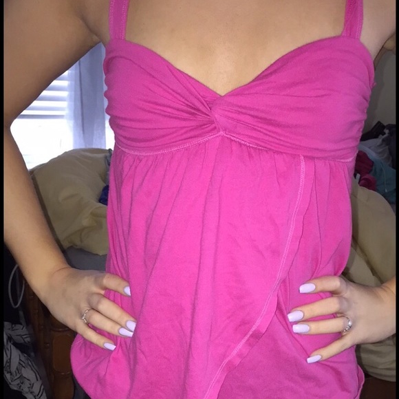 Pink Abercrombie Twist Tank