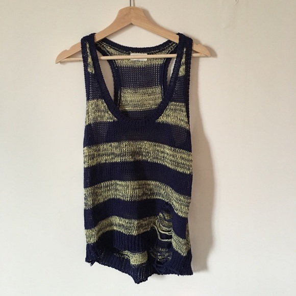 Distressed tank top