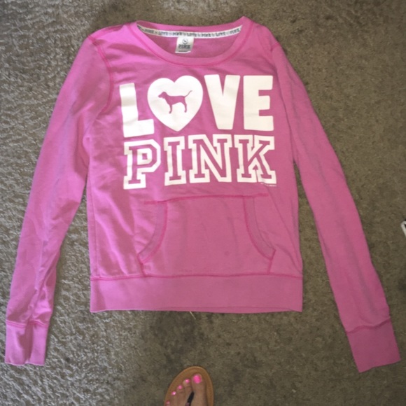 Pink sweat shirt