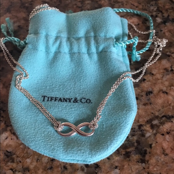Tiffany&Co double stranded infinity necklace