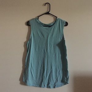 Simple blue muscle tank