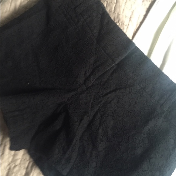 Black lace dress shorts