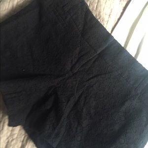 Black lace dress shorts