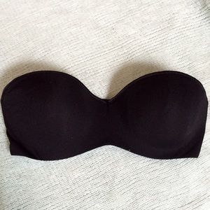 Natori Black Strapless Bra