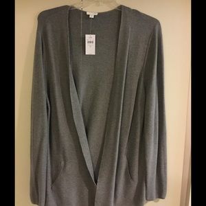 NWT Dark Gray Heather j Jill Cardigan
