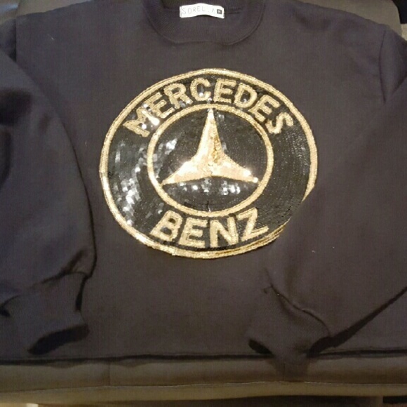 MERCEDES BENZ SEQUINS SWEATSHIRT M