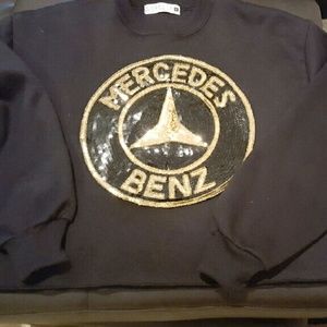 MERCEDES BENZ SEQUINS SWEATSHIRT M