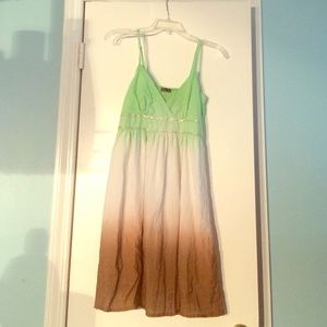 Tri-color beach dress