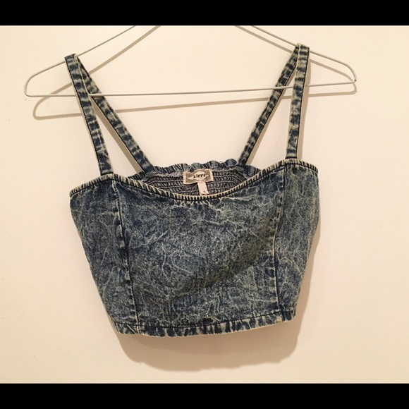 Pacsun Kirra denim bralette